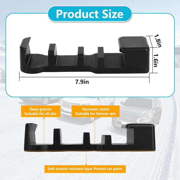 (1 Magnetic Ski Holder for Car,Magnetic Ski Snowboard Vehicle Mount,Snowboard Car Mount,Ski Accessories,Fits for Fixing