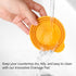 Pet Food Lids, Yellow Mango, 2 Pack, Bone Appetit Wet Food Can Covers