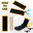 Foyods 20 PRO-Fingerboard Grip Tape - PCS Wooden Mini Skateboard Adhesive Stickers, Foam Grip Strips for Fingerboard