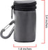 Kare & Kind Pet Waste Bag Dispenser with Carabiner - Double Layer Fabric - Zippered Poop Bag Holder and Pet Waste Bags