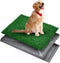 MHADBKH Artificial Grass Dog Potty Pad with Tray, Washable 3-Layer Reusable Puppy Training
