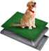 MHADBKH Artificial Grass Dog Potty Pad with Tray, Washable 3-Layer Reusable Puppy Training