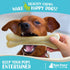 Raw Paws 6-inch Compressed Rawhide Bones for Dogs (5-Count) - Long Lasting Dog Chews, Natural Pressed Rawhides for