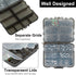 TOPFORT 187/343pcs Fishing Accessories Kit, Includes Jig Hooks, Sinker Weights & Tackle Box