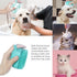 Pet Bath Scrubber Brush, Dog Grooming Massage Shampoo Brush with Soap Dispenser, Soft Silicone Bristle (Blue)