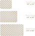2 Pack Beige Checkered Washable Pee Pads for Dogs, Checkered Reusable Dog Pee Pads, for Puppy Playpen, Crate, Whelping