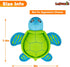Dog Pool Toys, Floating Squeaky Water Toys for Small and Medium Dogs, Interactive Outdoor Beach Toys - Turtle