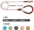 Mile High Life Dog Leash | 5 Feet Strong Rope with Premium Leather Handle | Heavy Duty Clasp | Pink for Small Medium