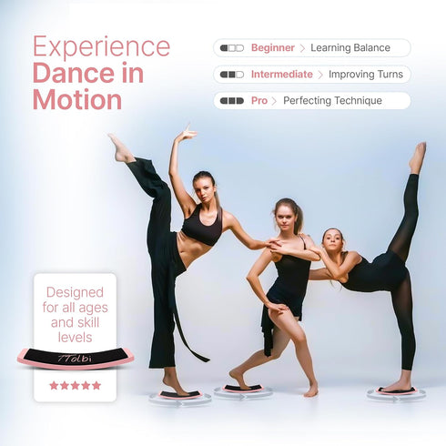 Premium Turn Board for Dancers & Skaters Improve Turning, Balance & Spins Technique | Ballet, Ice Skating & Dance