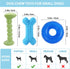 ENZZROA 3-Pack Puppy Chew Toys for Teething Relief Soft & Durable Rubber Toys for Small & Medium Puppies, Includes