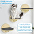 Trimmable Cat Scratching Post Carpet 78.7”x15.8”, Self-Adhesive Replacement Mat for Cat Tree Shelves, Dark Gray