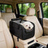 (Width9.5in) 10-18lbs, YUDODO Large Dog Car Seat for Center Console Fits Anti-Slip Puppy Cat Travel Portable Booster