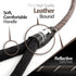 Heavy Duty Rope Bungee Leash for Large Medium Dogs, Anti-Pull, No Slip Reflective (Brown, Bungee Leash- 5.5 Ft)