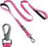 Tuff Pupper Heavy Duty Double Handle Dog Leash - 6 Foot Reflective with Twist Locking Carabiner for Strong Dogs