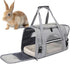 kathson Rabbit Travel Carrier Bag Airline Approved Pet Pocket Breathable Mesh Window
