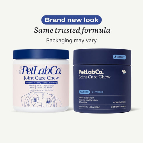 Petlab Co. Joint Care Chews for Dogs, High Levels of Glucosamine, Omega 3 and Turmeric Supplement