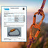 FVW Auto Locking Rock Climbing Carabiner Clips, UIAA Certified 25KN Heavy Duty D-Shaped Caribeaners for Rappelling