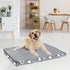 VANKEAN Dog Crate Mat Reversible Cool and Warm, Stylish Dog Bed with Waterproof Inner Linings, Removable Machine