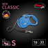 FLEXI New Classic Tape Retractable Dog Leash for Small Dogs Up to 33 lbs. – 16 ft., Blue | Tangle Free Walking Leash