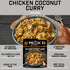 Peak Refuel Chicken Coconut Curry - Freeze Dried Backpacking Food, High Protein, Quick Prep (2 Serving Pouch)