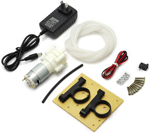 Gikfun R385 Mini Water Pump Motor for Fish Tank, 12V 1A US Plug with 1m Tube for Diaphragm Pump Water Air Pump