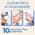 100 FOMIN - Antibacterial Paper Soap Sheets for Traveling - Unscented Portable Hand Soap Sheets for Travel in Tin