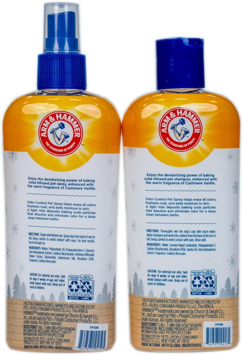 Hammer Set, 8FL OZ 8FL OZ, Arm & Odor Control Pet Deodorizing Holiday Edition: Includes Dog Shampoo, + Bath Spray