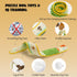 Nocciola EEL Squeaky Dog Toy, Tough No Stuffing Toy for Tug of War, Puppy Interactive Puzzle Fun to Keep Them Busy