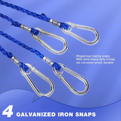 4 Arm Crab Trap Harness with Durable Nylon/Heavy Duty Metal Hooks for Sailing Fishing