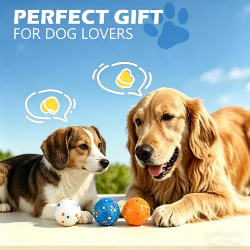 Cimolea (2.6") Dog Balls Tennis balls for Dogs, Interactive Dog Toys for Aggressive Chewers ,Indestructible Dog Toy