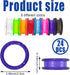 24 PCS Soft Silicone Scissors Finger Rings for Dog Grooming, Pet Shears Ring Thumb Inserts, Scissor Accessories (8