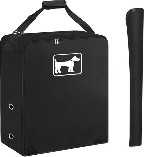 SIRUITON Dog Playpen Storage Bag - Fits 40" H 8 Panels and 9 Stakes, with Reinforcing Plate & Shoulder Strap