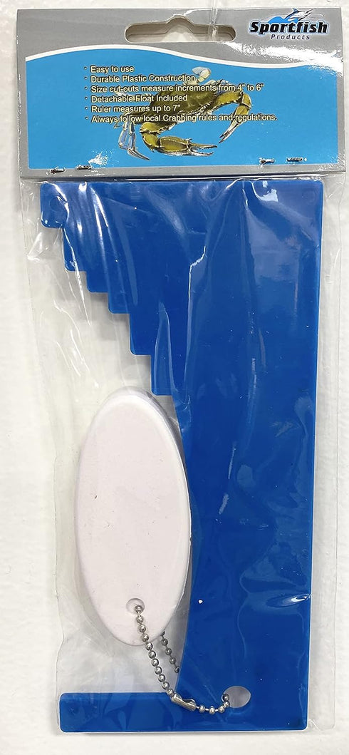 Sportfish Products Multi-Size Crab Measuring Tool with Ruler and Float