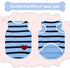 Pet Dog Striped T-Shirt, Cotton Vest for Dogs and Cats, Spring Summer Apparel for Small and Medium Pets