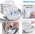 D36/D66 (8 Replacement+4 ORSDA Cat Water Fountain Filters, ONLY for Cat Fountain With Water Level Window, Filters Pump