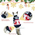 Vehomy 2Pcs Pet Puppy Christmas Sweaters, Navy Blue and Christmas White Knitwear with Reindeers Snowflakes Pattern