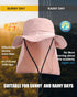 Waterproof Sun Hat for Women, Men's Packable Rain Hat, UPF50+ Bucket Safari Fishing Hat