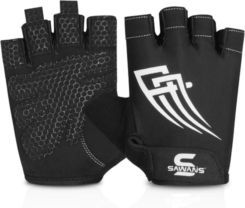 SAWANS Weight Lifting Gym Gloves for Men and Women Workout Training Breathable Lightweight Fitness Gloves Non-Slip
