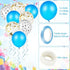 Sumind 18 Pcs Dog Birthday Party Supplies, Pet Birthday Bandana, Balloon Banner, Hat with 0-8 Figures, Touch Ink Pad,