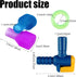 Skylety 8 Pieces Bite Valve Replacement Silicone Mouthpieces for Hydration Pack Bladder, Green, Orange, Blue, Purple