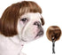Dog Costume Cat Apparel, Curly Braids Headgear Wigs, Cute Funny Pet Hair Accessories (flax)