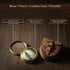 Wind & Weather Antiqued Brass Poem Compass with Leather Case