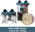 3 Pack Small Cat Food Can Lids, Silicone Covers for 3 oz & 2.5 oz Cat Food Cans, Dark Blue