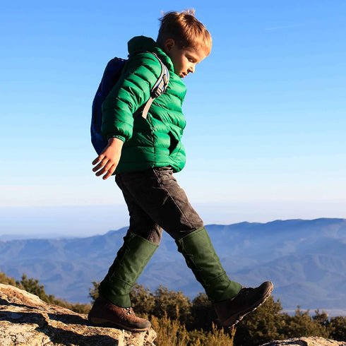Luwint Kids Leg Gaiters - Waterproof Canvas for Hiking & Snow Boots