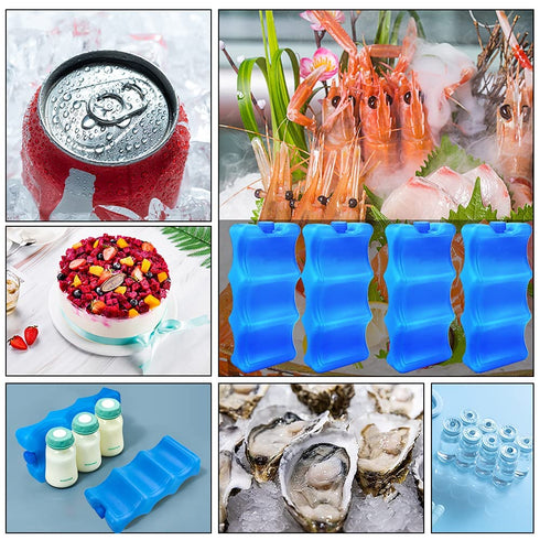 ISUSSER Pack 3 Packs Packs of Reusable Ice for Breastmilk Storage, Bottle Ice for Cool Cooler Bag, Breakfast, Lunch