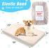 Replacement Washable Dog Bed Covers 2 Pack, 100% Waterproof Soft Noiseless Dog Bed Sheets, 30 x 20 inch Beige, 50%
