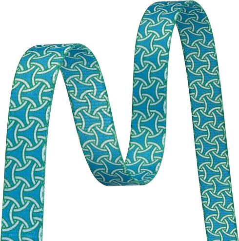 Soft Comfy Dog Collar for Small Dogs, Geometry Pattern Adjustable Pet Collar for Small Medium Large Dogs (Armor Green,