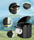 PAHTTO Portable Camping Toilet, Foldable Toilet for Adults with Detachable Phone Shelf and Toilet Paper Holder
