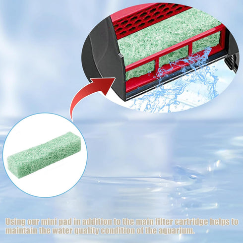 6pcs Filter Pads for Aqueon Fish Tank, Carbon Specialty Filter Pads for Aquarium Filter Cartridge