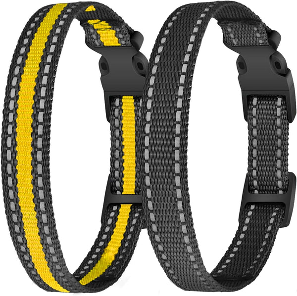 aikko Replacement Strap Dog Collar with Buckle, Adjustable Safety Nylon for Patpet, Garmin, Dogtra, E Collar